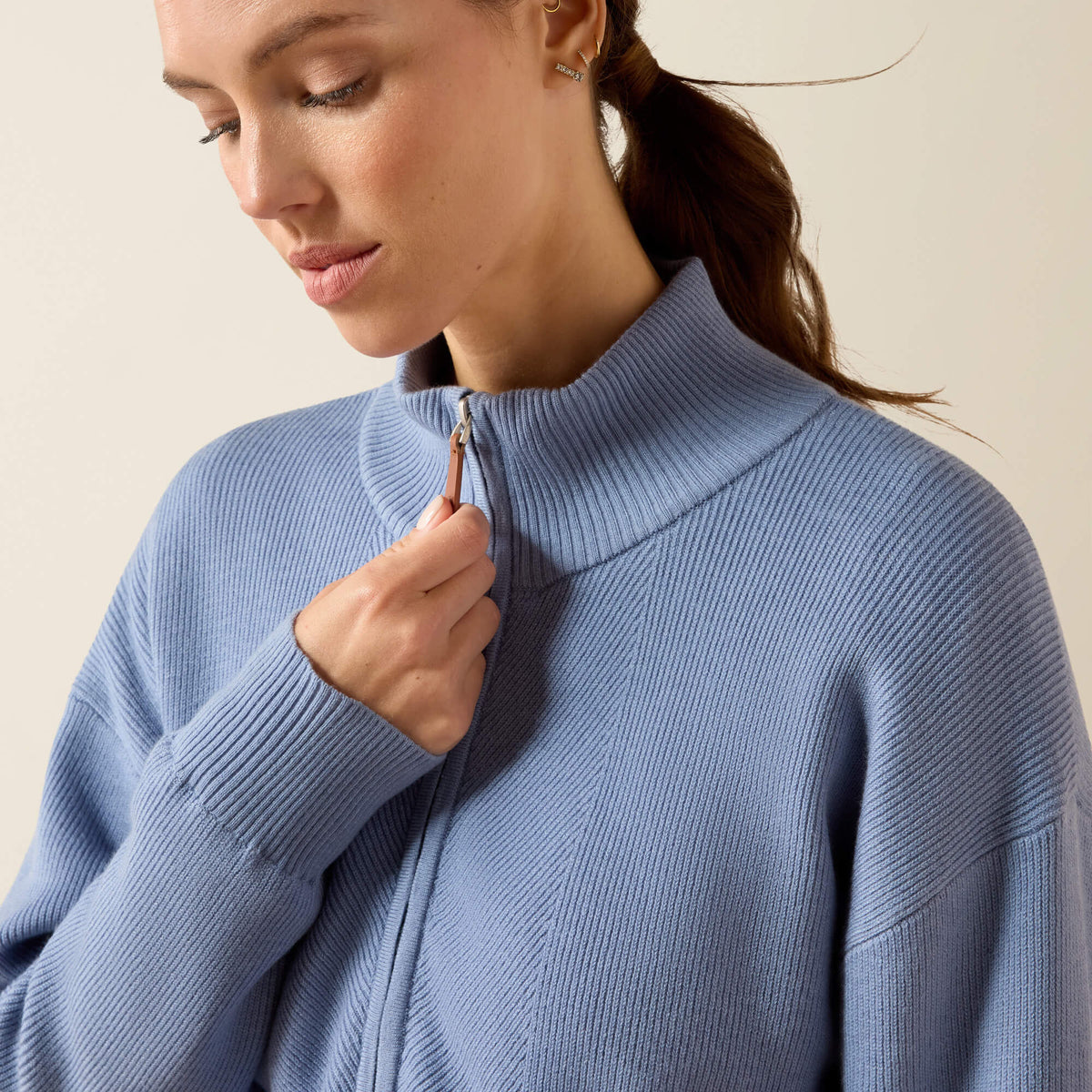 Ariat Women's Foxleigh 1/2 Zip Sweater - Rainwashed