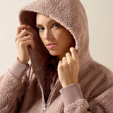 Ariat Women's Orinda 1/2 Zip Sherpa Fleece Hoodie - Sphinx