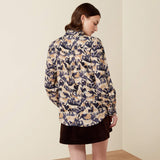 Ariat Women's Cricklade Blouse - Navy Coincide Print