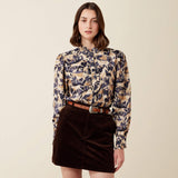 Ariat Women's Cricklade Blouse - Navy Coincide Print