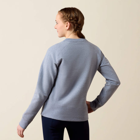 Ariat Youth Martine Sweatshirt - Blue Grey Let's Play