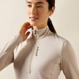 Ariat Women's Lunaveil 1/2 Zip Baselayer - Chateau Grey