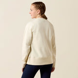 Ariat Youth Martine Sweatshirt - Antique White Let's Play