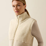 Ariat Women's Laviolette Full Zip Gilet - Almond Milk