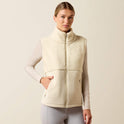 Ariat Women's Laviolette Full Zip Gilet - Almond Milk