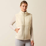 Ariat Women's Laviolette Full Zip Gilet - Almond Milk