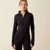 Ariat Women's Avail 1/2 Zip Long Sleeve Baselayer - Black