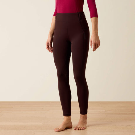 Ariat Women's Venture 2.0 Thermal Full Seat Tights - Chocolate Plum