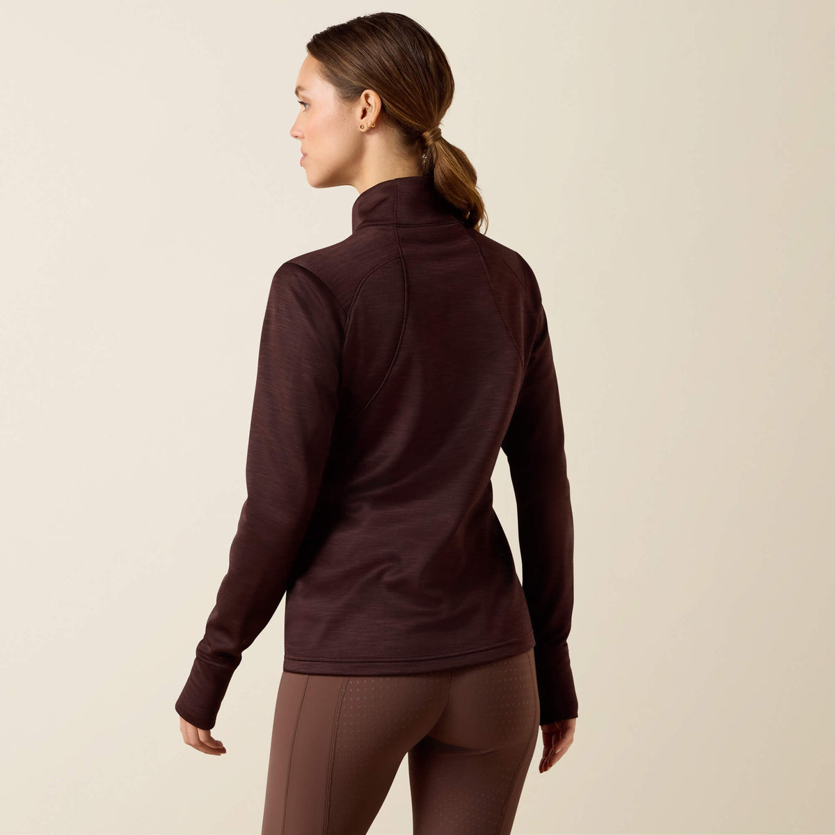 Ariat Women's Team EQ 1/2 Zip Pullover - Chocolate Plum