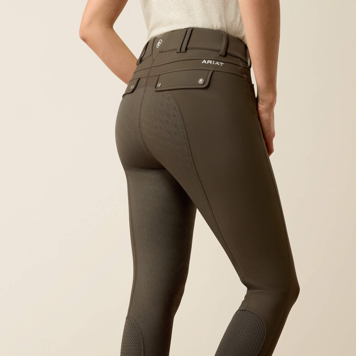Ariat Women's Tri Factor Frost 2.0 Full Seat Breeches - Earth