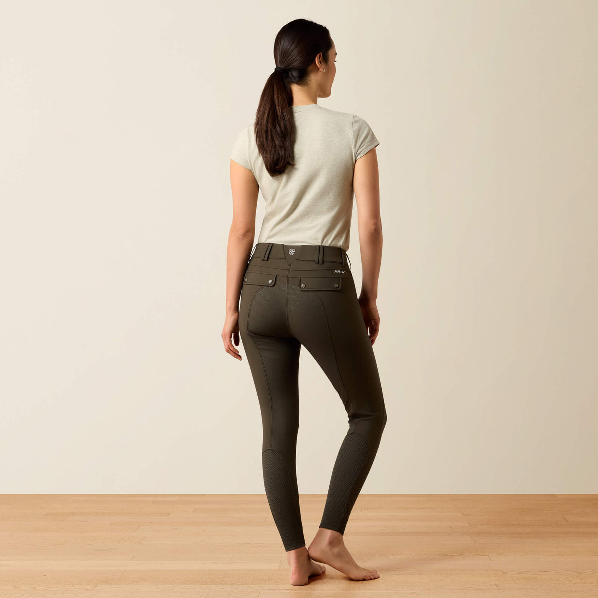 Ariat Women's Tri Factor Frost 2.0 Full Seat Breeches - Earth