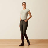 Ariat Women's Tri Factor Frost 2.0 Full Seat Breeches - Earth