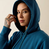 Ariat Women's Rebar Workman Graphic Hoodie - Deep Dive/Storm Blue