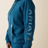 Ariat Women's Rebar Workman Graphic Hoodie - Deep Dive/Storm Blue