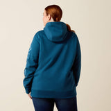 Ariat Women's Rebar Workman Graphic Hoodie - Deep Dive/Storm Blue