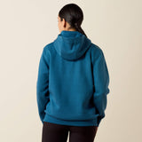 Ariat Women's Rebar Workman Graphic Hoodie - Deep Dive/Storm Blue