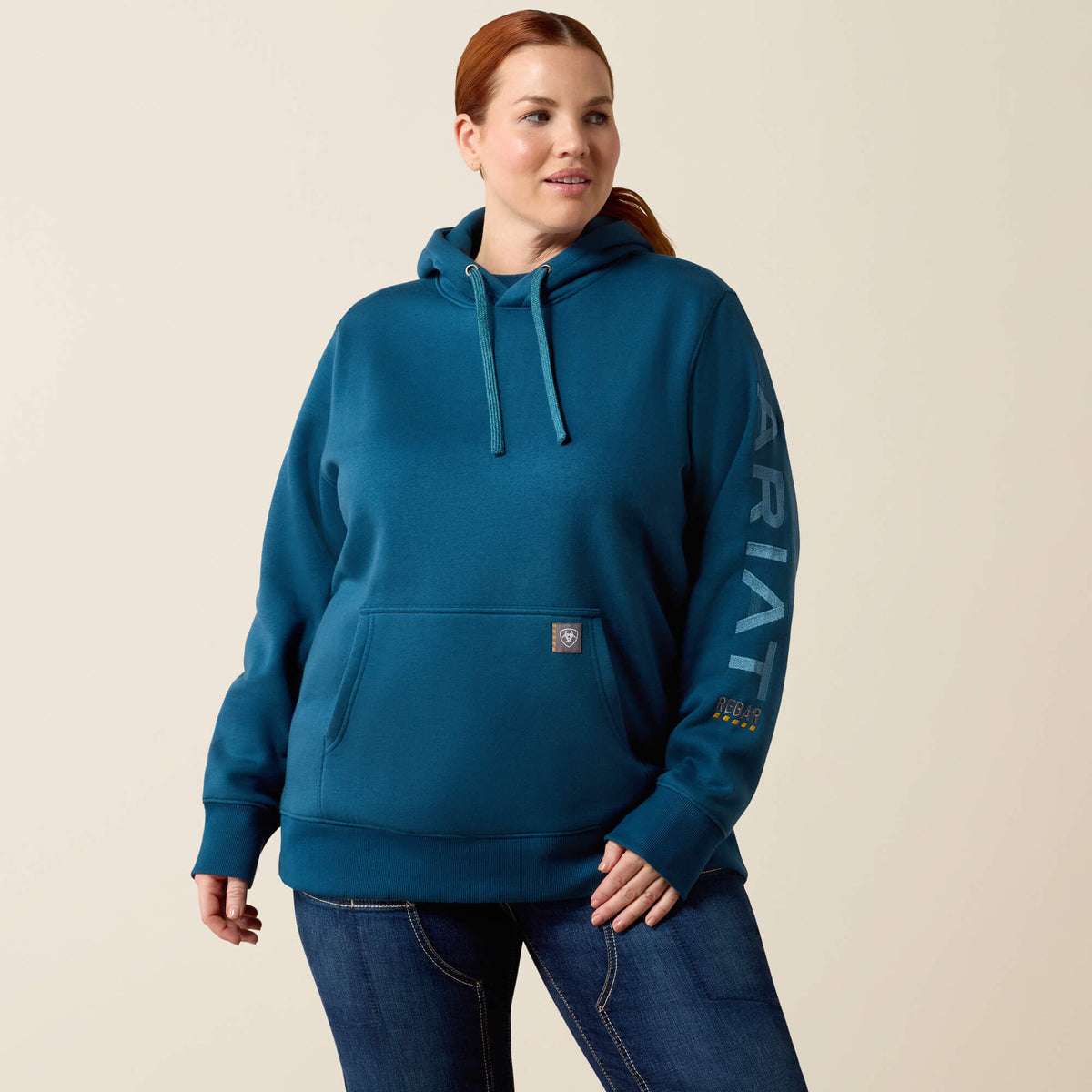 Ariat Women's Rebar Workman Graphic Hoodie - Deep Dive/Storm Blue