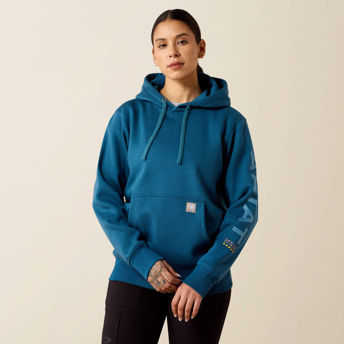 Ariat Women's Rebar Workman Graphic Hoodie - Deep Dive/Storm Blue