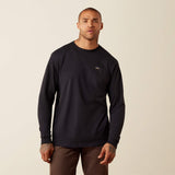 Ariat Men's Rebar Cotton Strong Eagle Skull Long Sleeve T-Shirt