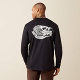 Ariat Men's Rebar Cotton Strong Eagle Skull Long Sleeve T-Shirt