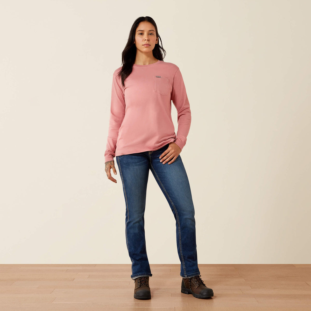 Ariat Women's Rebar Cotton Strong Flying Eagle Long Sleeve T-Shirt