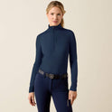Ariat Women's Lunaveil 1/2 Zip Baselayer - Navy