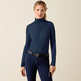 Ariat Women's Lunaveil 1/2 Zip Baselayer - Navy