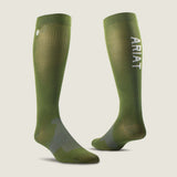 Ariat AriatTEK Essential Performance Socks - Navy - Olive