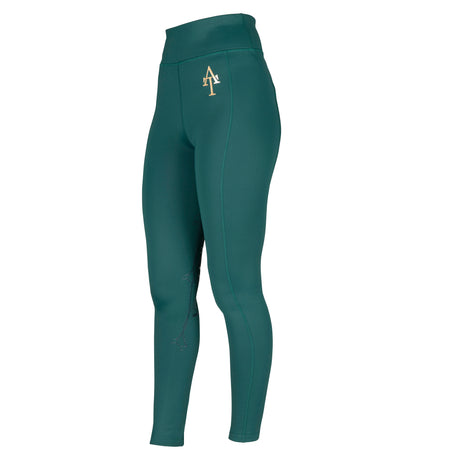 Shires Aubrion Team Maids Winter Riding Tights #colour_green