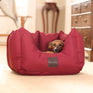 Shires Digby & Fox Nest Dog Bed #colour_maroon