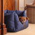 Shires Digby & Fox Nest Dog Bed #colour_navy