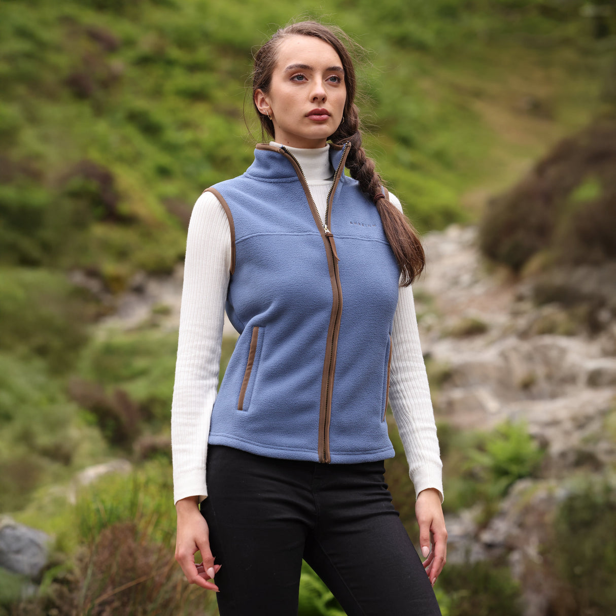 Shires Aubrion Core Ladies Fleece Gilet #colour_blue