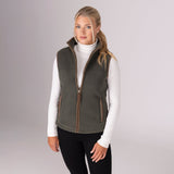 Shires Aubrion Core Ladies Fleece Gilet #colour_green