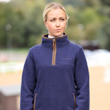 Shires Aubrion Core Ladies Half Zip Fleece #colour_navy