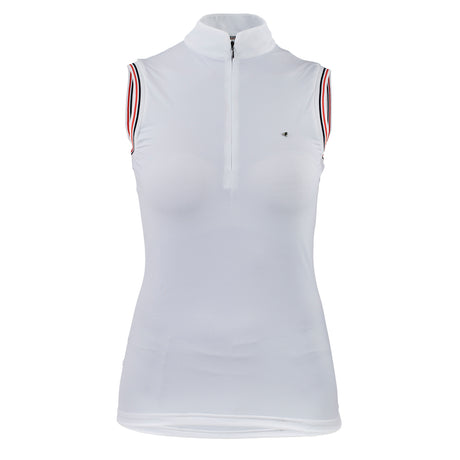 Shires Aubrion Arcaster Young Rider Sleeveless Shirt #colour_white