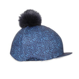 Shires Aubrion Hyde Park Hat Cover #colour_navy-paisley