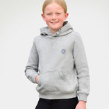 Dublin Childs Camile Contrast Tie Hoodie #colour_grey-marle