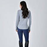 Weatherbeeta Ladies London Layer Long Sleeve Top #colour_bluestone-marle