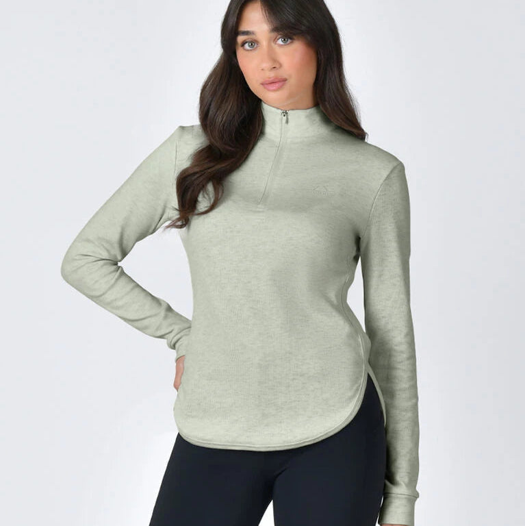 Weatherbeeta Ladies London Layer Long Sleeve Top #colour_olive-marle