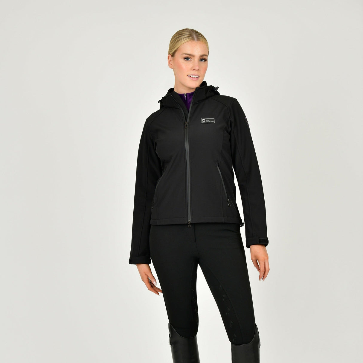 Dublin Ladies Scarlett Soft Shell Bonded Jacket #colour_black