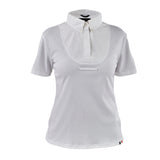 Shires Aubrion Short Sleeve Young Rider Tie Shirt #colour_white