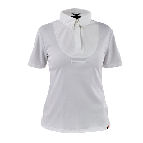 Shires Aubrion Short Sleeve Young Rider Tie Shirt #colour_white
