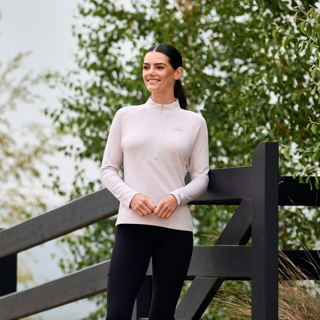 Weatherbeeta Ladies Bamboo Long Sleeve Performance Base Layer #colour_lavender-mist