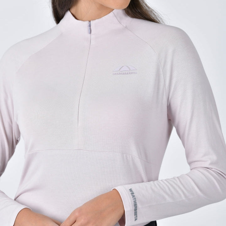 Weatherbeeta Ladies Bamboo Long Sleeve Performance Base Layer #colour_lavender-mist