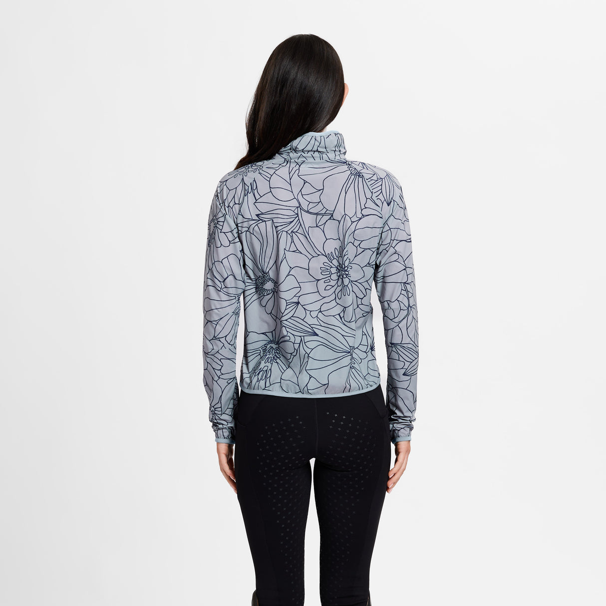 Weatherbeeta Ladies Lightweight Uv Jacket #colour_bluestone-in-bloom