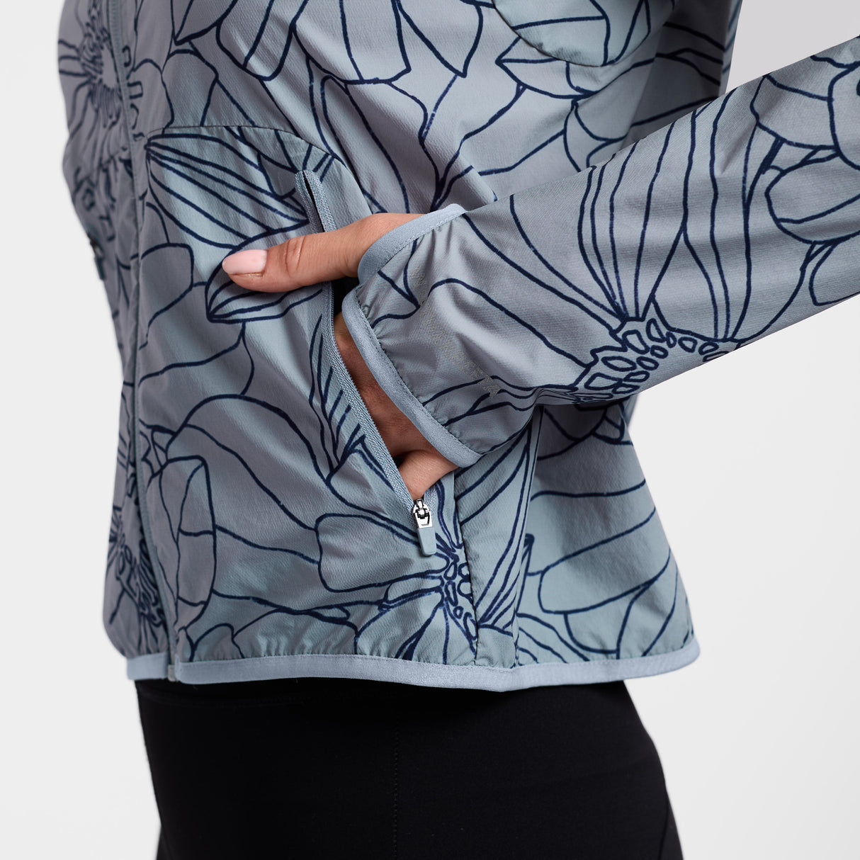 Weatherbeeta Ladies Lightweight Uv Jacket #colour_bluestone-in-bloom