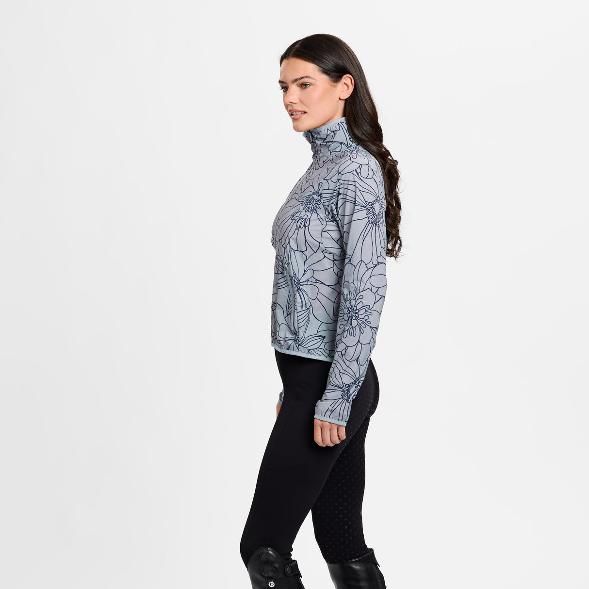 Weatherbeeta Ladies Lightweight Uv Jacket #colour_bluestone-in-bloom