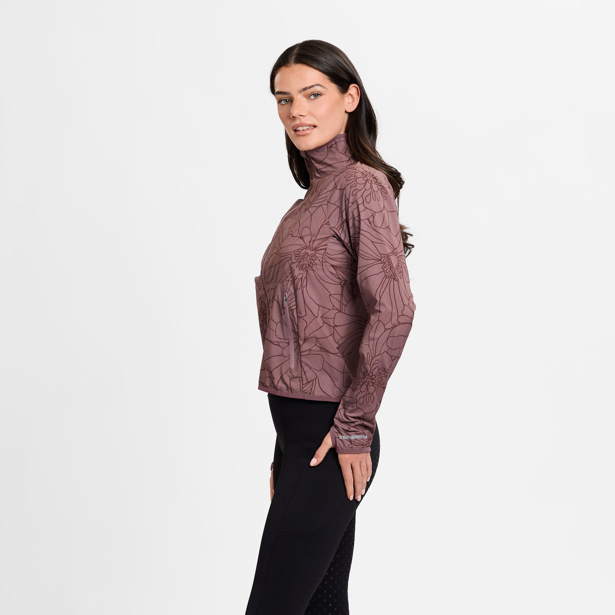 Weatherbeeta Ladies Lightweight Uv Jacket #colour_mauve-wine-in-bloom