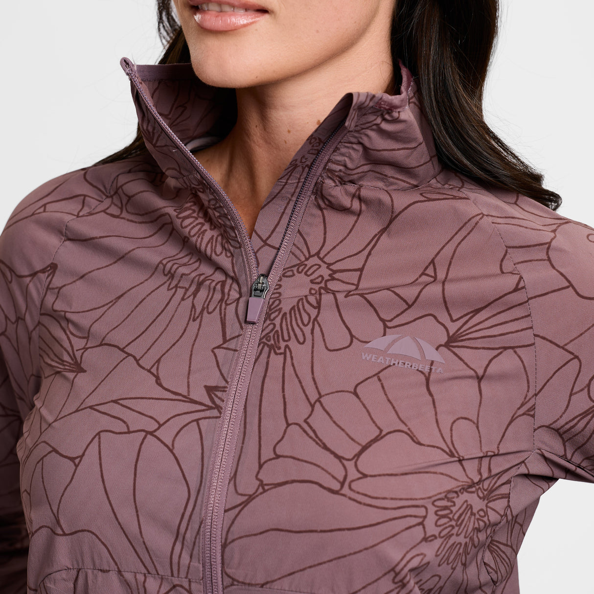 Weatherbeeta Ladies Lightweight Uv Jacket #colour_mauve-wine-in-bloom