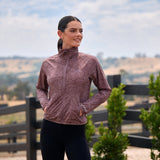 Weatherbeeta Ladies Lightweight Uv Jacket #colour_mauve-wine-in-bloom